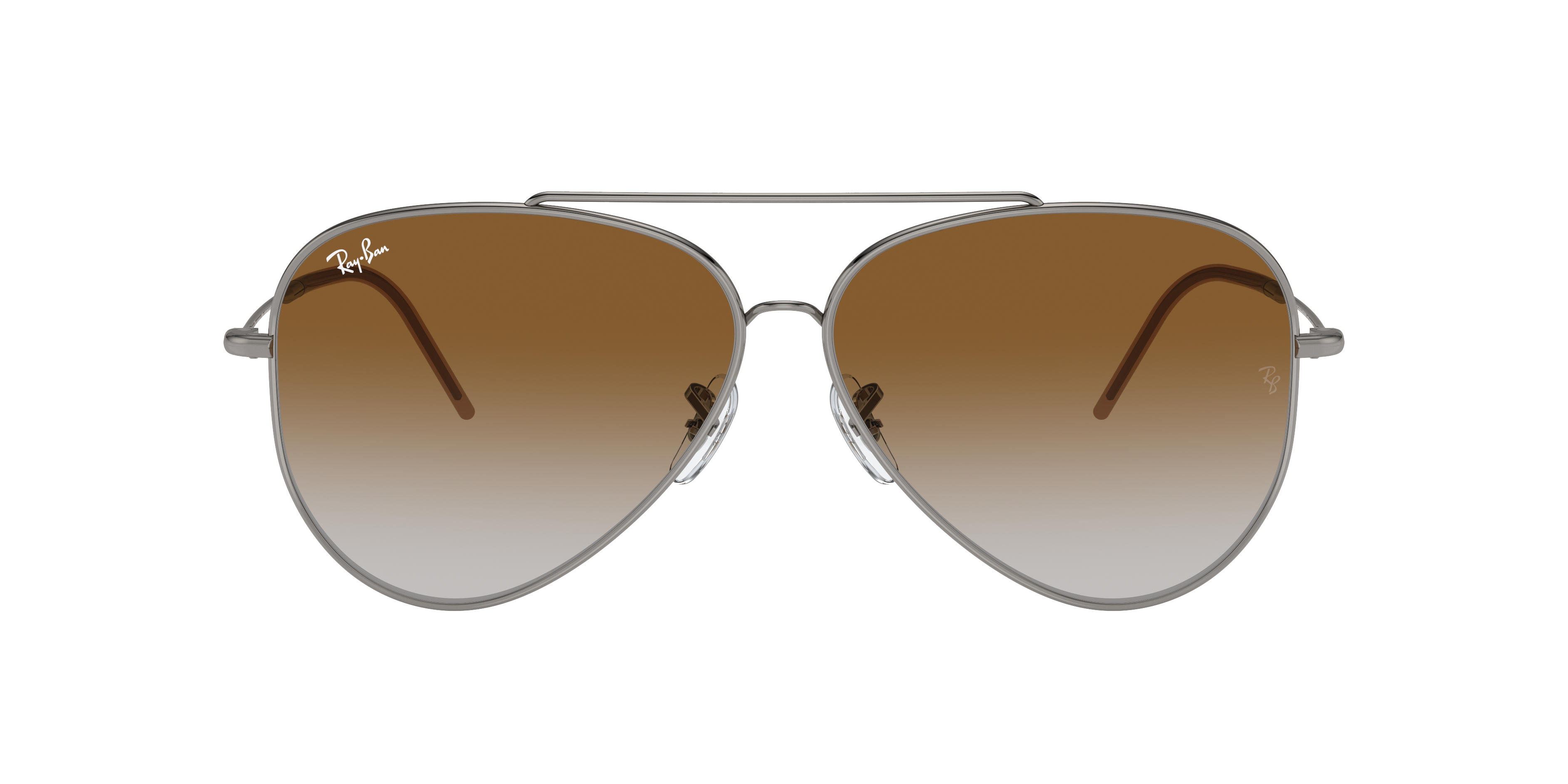 Ray-Ban RBR0101S Aviator Reverse Grigio e Marrone - Occhiali da