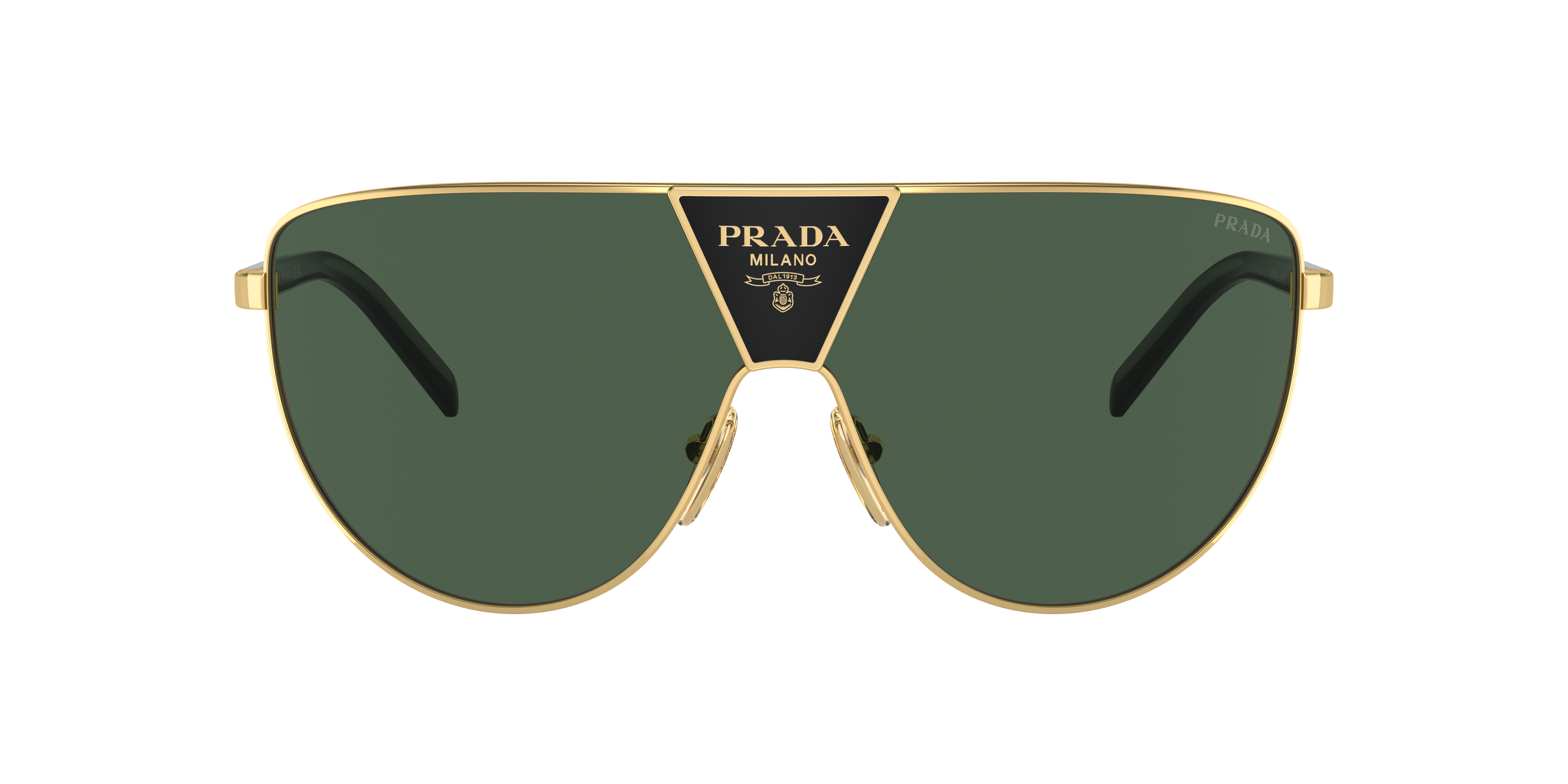 Prada PR 69ZS Oro e Verde Occhiali da Sole 8056597844284