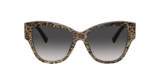 Stampa leopardo marrone su nero