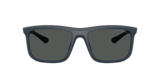 Blu opaco/Grigio effetto gommato