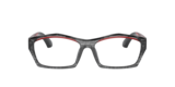 Pointillee Black/Transparent Red