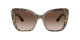 Stampa leopardo marrone su nero