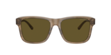 Verde lucido/Marrone Top